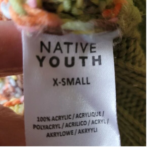 Anthropologie Native Youth Cypher Cardigan Oversized size XS - Picture 8 of 9